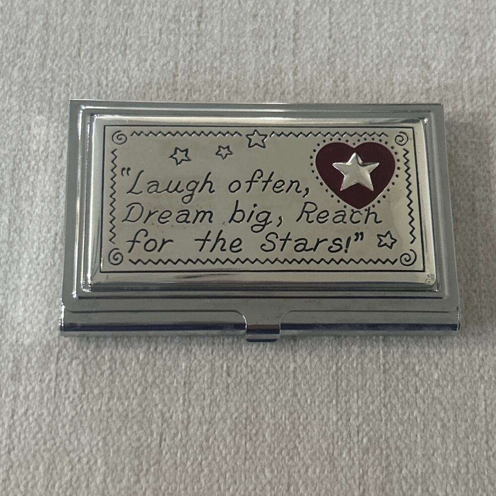 BRIGHTON “JOYFUL HEART” CARD CASE WITH MIRROR